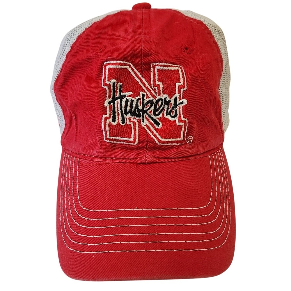 Vintage 90's‎ Nebraska Huskers NCAA Football Adjustable Mesh Hat Cap